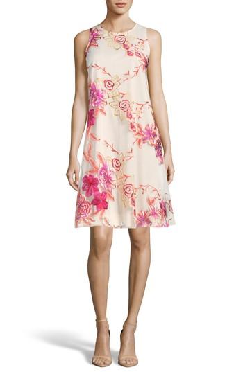 Women's Eci Embroidered Shift Dress - Ivory