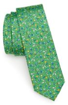 Men's The Tie Bar Fentone Floral Silk Tie, Size - Green
