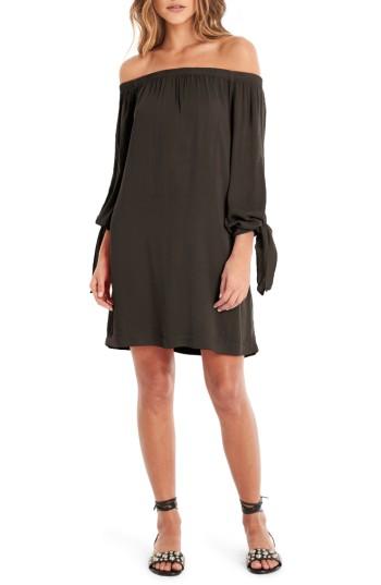 Women's Michael Stars Tie Sleeve Shift Dress - Grey