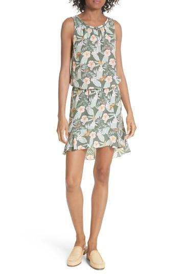 Women's Joie Jayne High/low Silk Dress - Green
