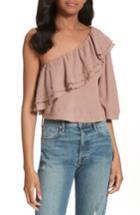 Women's Apiece Apart Botanica Ruffle One-shoulder Top
