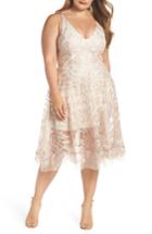 Women's Xscape Embroidered Fit & Flare Dress