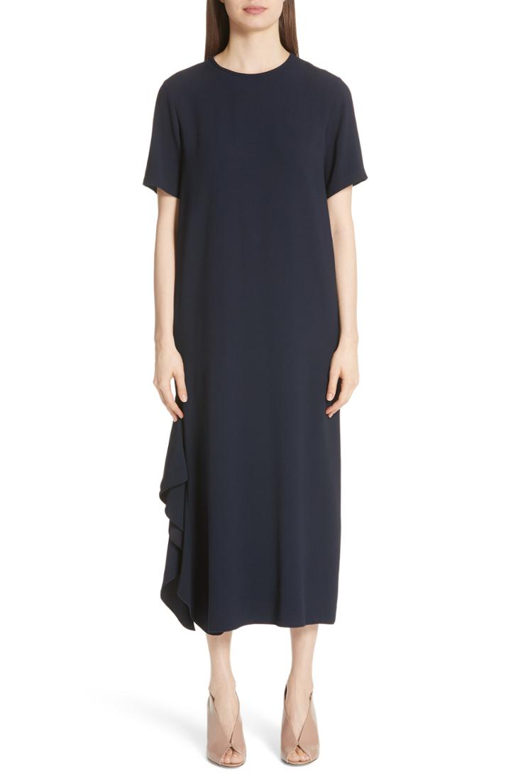 Women's Max Mara Trofeo Ruffle Dress Us / 38 It - Blue