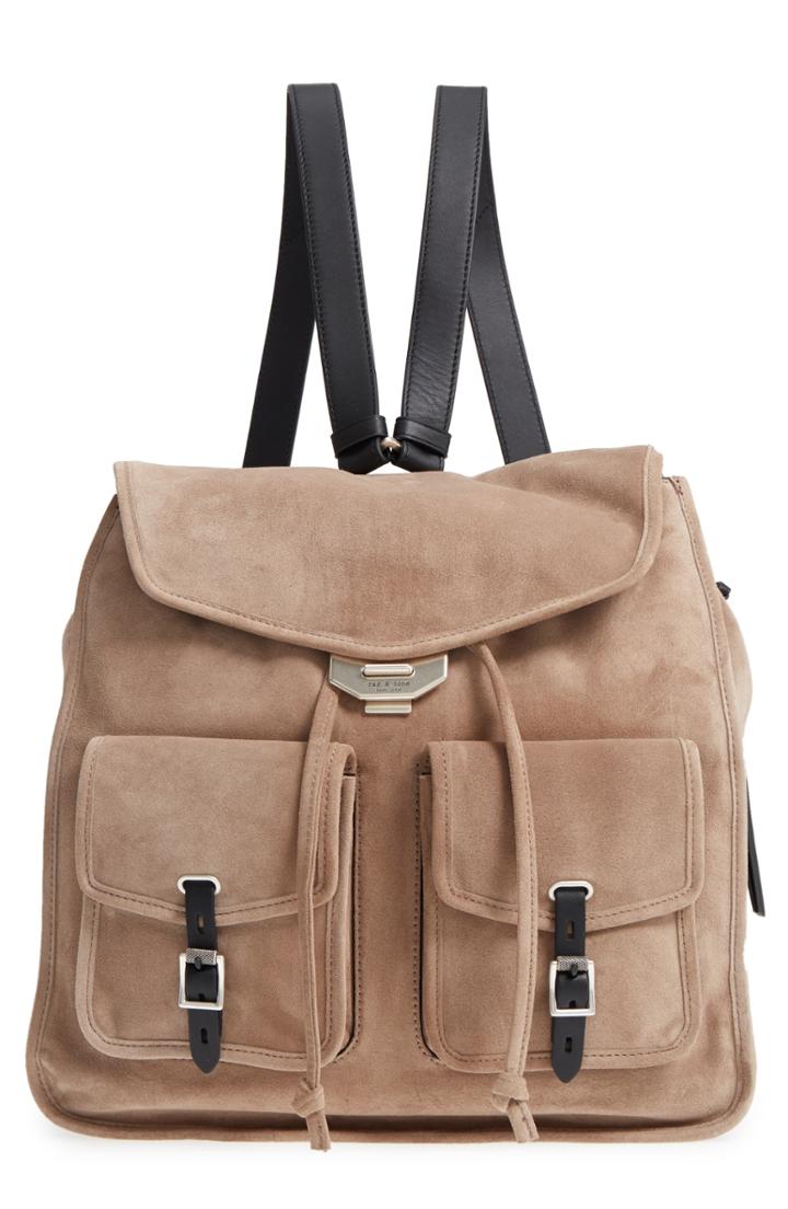 Rag & Bone Field Suede & Leather Backpack -