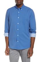 Men's Nordstrom Men's Shop Trim Fit Performance Sport Shirt - Blue