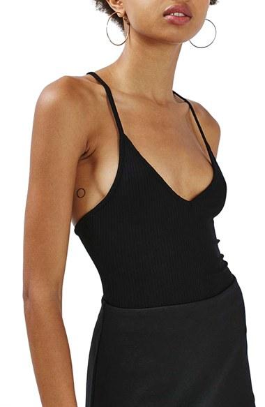 Women's Topshop Crisscross Strap Bodysuit