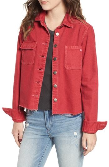 Women's Rvca Daze Denim Jacket - Red