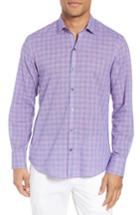 Men's Zachary Prell Schwantes Plaid Sport Shirt - Purple