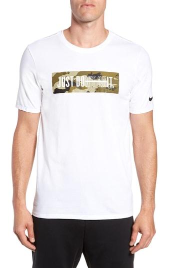 Men's Nike Dry Just Don't Quit T-shirt, Size - White