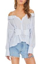Women's Astr The Label Monroe Off The Shoulder Top - White
