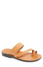 Men's Jerusalem Sandals 'zohar' Leather Sandal -9.5us / 42eu - Brown