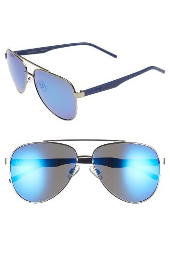 Men's Polaroid Eyewear 61mm Polarized Aviator Sunglasses - Matte Dark Ruthenium