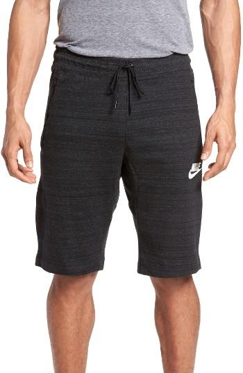 Men's Nike Sportswear Knit Shorts - Black