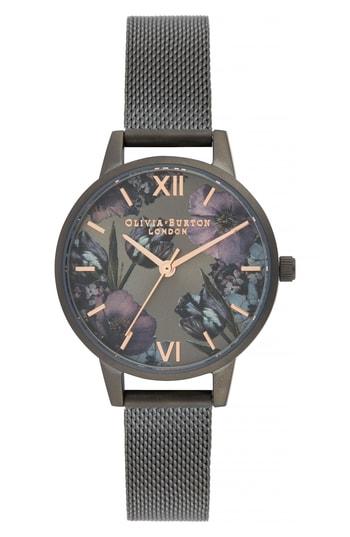 Women's Olivia Burton Twilight Garden Mesh Strap Watch, 30mm