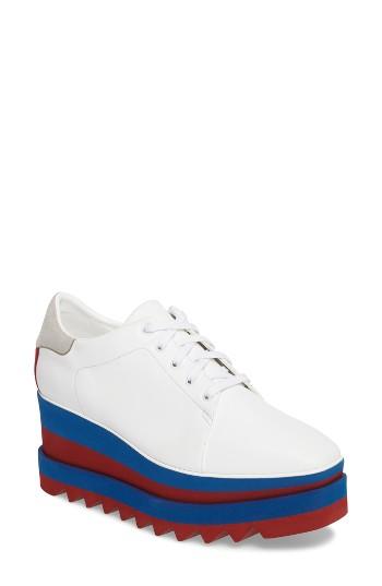Women's Stella Mccartney Sneak-elyse Flatform Sneaker Us / 35eu - White