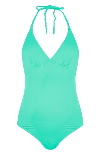 Women's Topshop Braid One-piece Maternity Swimsuit Us (fits Like 0-2) - Green