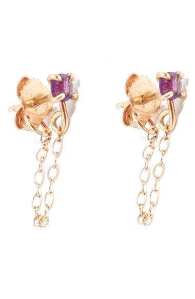 Women's Melissa Joy Manning Amethyst Ear Chains