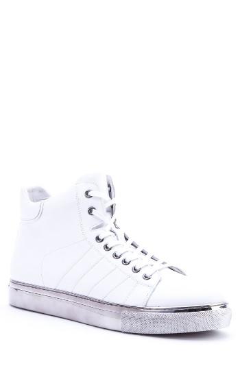 Men's Badgley Mischka Hunter High Top Sneaker .5 M - White