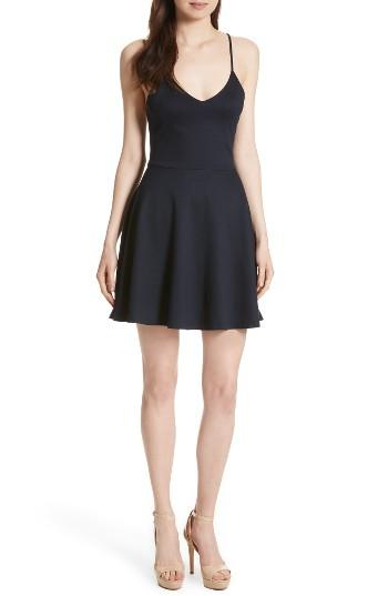 Women's Alice + Olivia Suze Flared Spaghetti Strap Dress