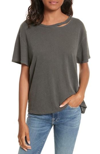 Women's Frame Chopped Crew Tee - Black