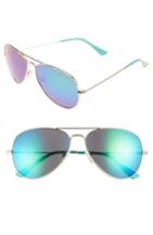 Women's Lilly Pulitzer Lexy 59mm Polarized Aviator Sunglasses - Blue
