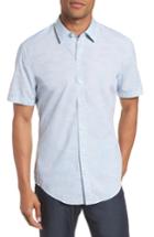 Men's Boss Space Dyed Trim Fit Sport Shirt - Blue