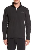 Men's The North Face Texture Cap Rock Quarter Zip Fleece Jacket, Size - Black