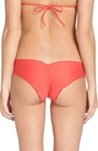 Women's Luli Fama 'wavy' Brazilian Bikini Bottoms - Red