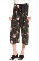 Women's Ten Sixty Sherman Floral Wide Leg Crop Pants - Black
