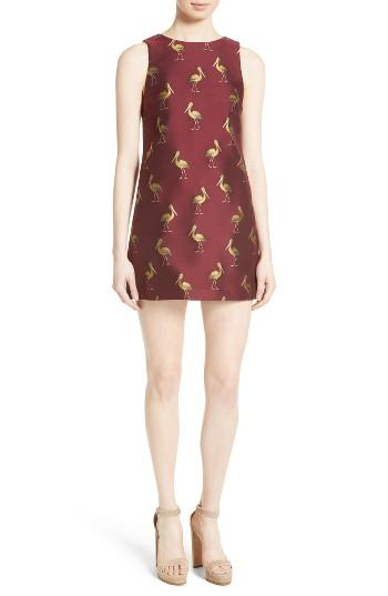 Women's Alice + Olivia April Bird Print Shift Dress