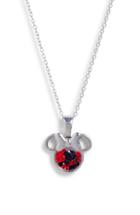 Women's Disney Minnie Color Crystal Pendant Necklace