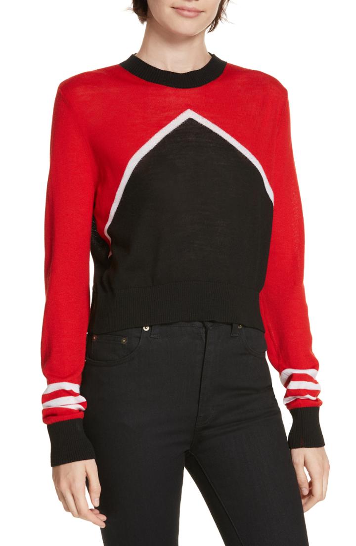 Women's Etre Cecile Merino Wool Colorblock Crop Top