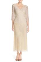 Women's Pisarro Nights Beaded Mesh Dress - Ivory