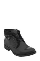 Women's Earth Rexford Lace-up Bootie .5 M - Black