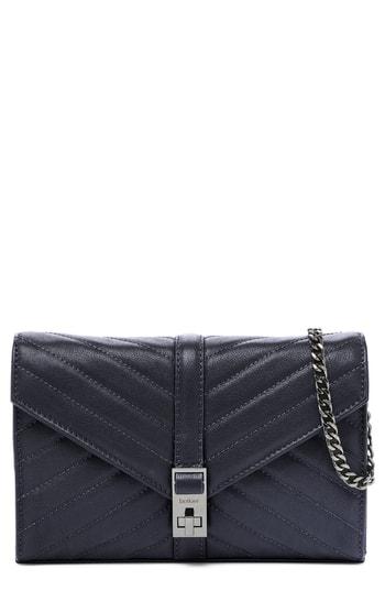 Botkier Dakota Quilted Leather Clutch - Blue