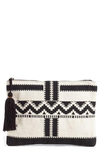 Amuse Society Take Me Back Woven Clutch - Black