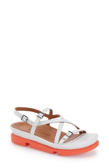 Women's L'amour Des Pieds 'verdun' Crisscross Sandal M - White