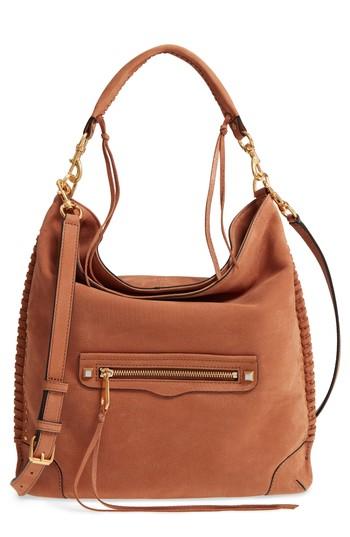 Rebecca Minkoff Slim Regan Leather Hobo - Brown
