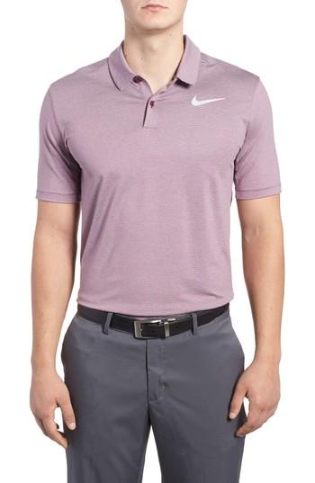 Men's Nike Dry Control Stripe Polo - Red