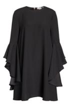 Women's Ted Baker London Ashley Waterfall Sleeve A-line Dress - Black