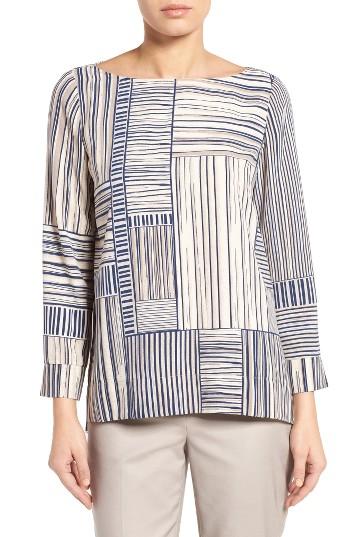 Women's Nic+zoe Lined Up Stripe Top