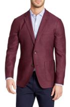 Men's Bonobos Slim Fit Wool Blazer L - Burgundy