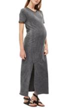 Women's Topshop Split Maternity Maxi Dress Us (fits Like 0-2) - Grey