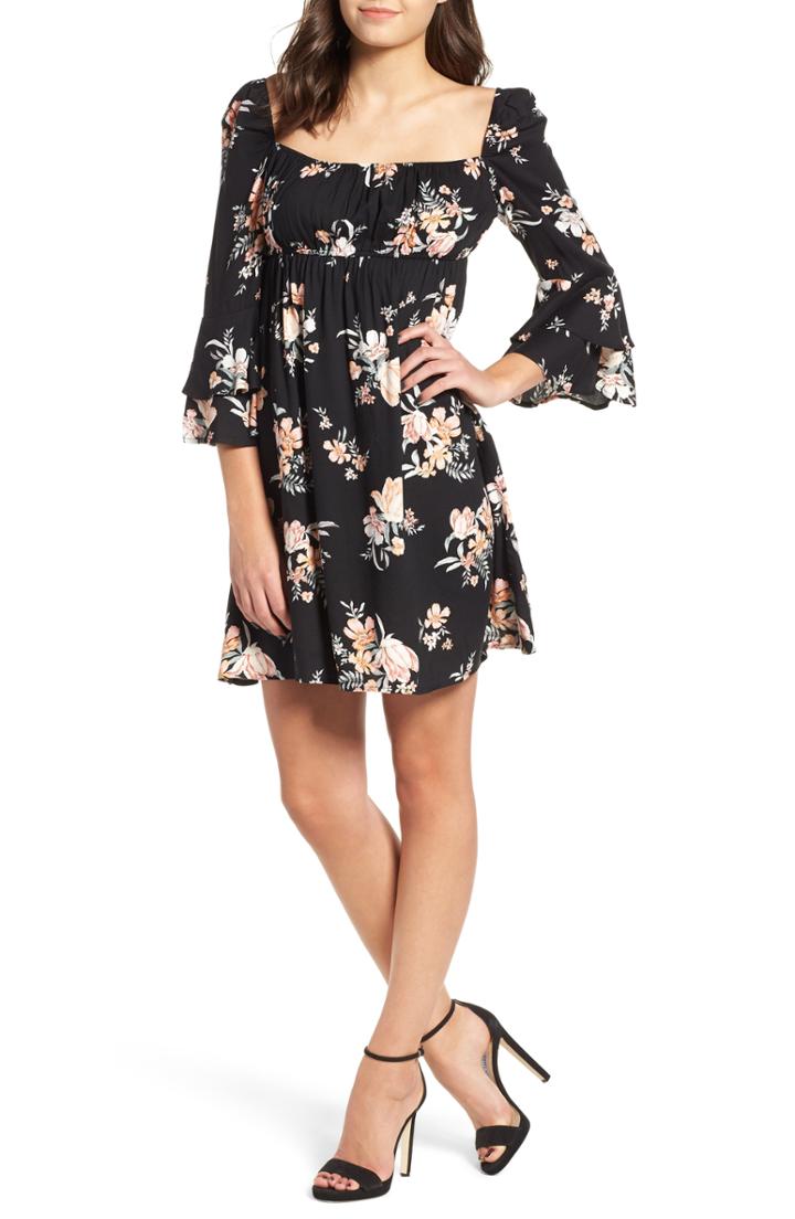 Women's Somedays Lovin Hypnotic Blooms Empire Waist Mini Dress