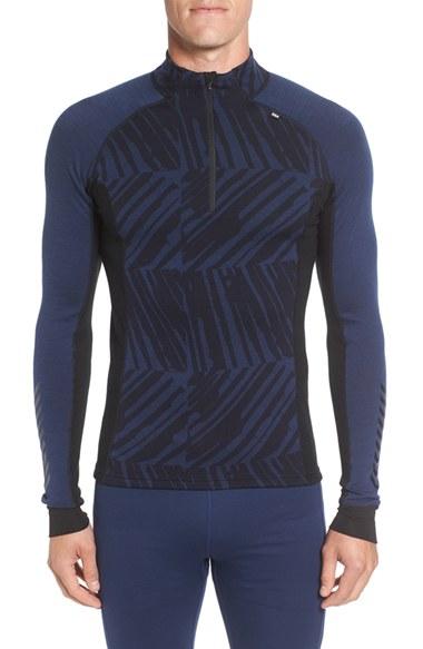 Men's Helly Hansen 'h/h Warm - Freeze' Half Zip Top - Blue