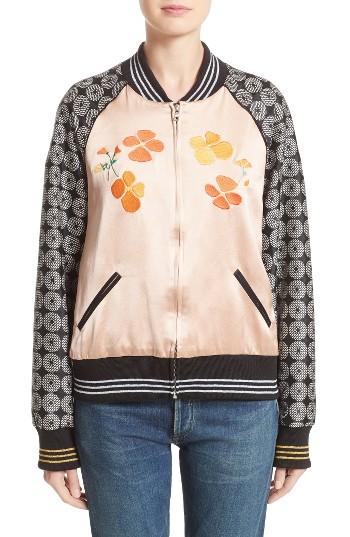 Women's Rodarte La Poppy Embroidered Bomber Jacket