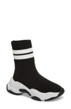 Women's Jeffrey Campbell Tenko Ankle High Top Sock Sneaker M - Black