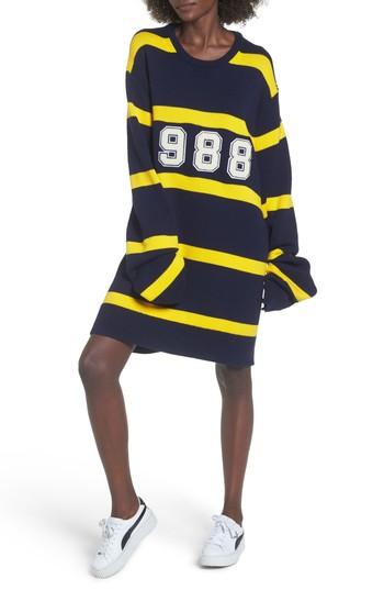 Women's Fenty Puma By Rihanna Longline Stripe Sweater - Blue