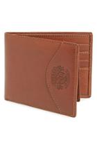 Men's Ghurka Leather Wallet With Id Case - Metallic