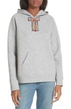 Women's Maje Jewel Bow Hoodie Sweatshirt - Grey